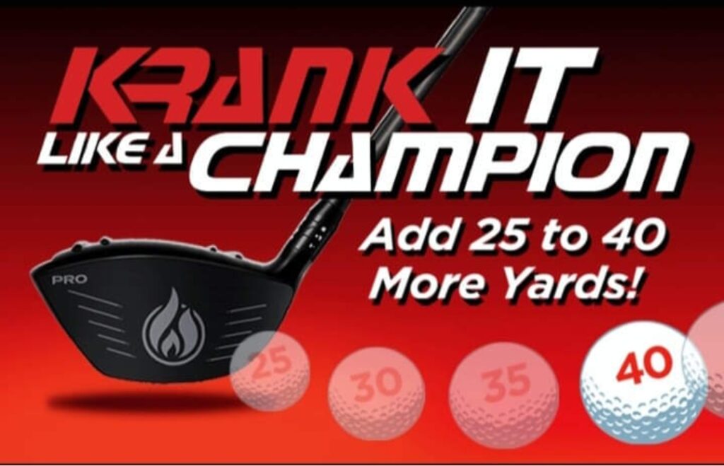 KRANK Driver records 68 15 Krank Golf At Kona Golf Sales